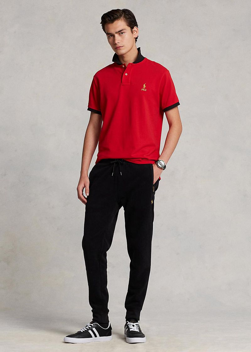 Pantalones Polo Ralph Lauren Hombre Lunar New Year De Lana Jogger Chile Negras QCAMP-6187